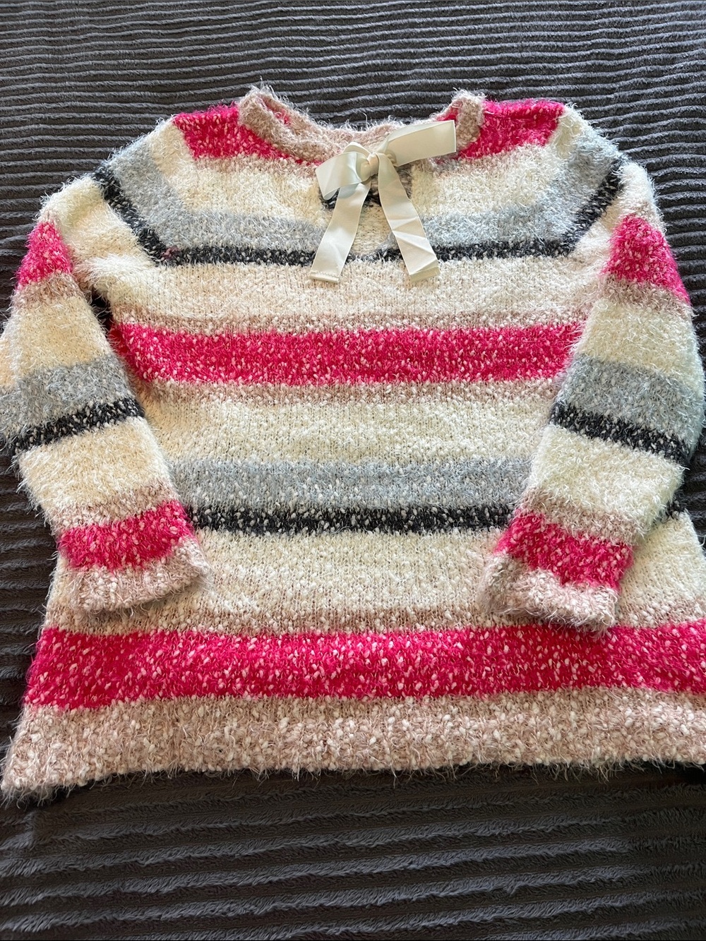 Super soft striped tunic sweater